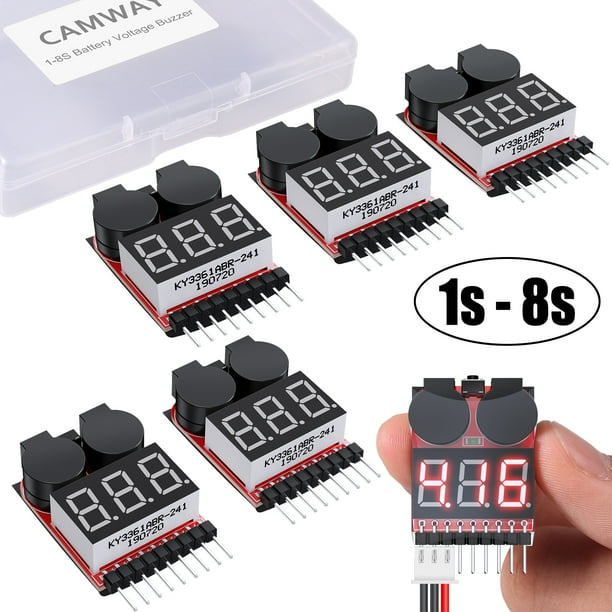 Parts & Accessories High Precision 2 in1 RC Lipo Battery Low Voltage Meter Tester Indicator 1S-8S LED Battery Low Voltage Buzzer Alarm Parts & Accessories High Precision 2 in1 RC Lipo Battery Low Voltage Meter Tester Indicator 1S-8S LED Battery Low Voltage Buzzer Alarm